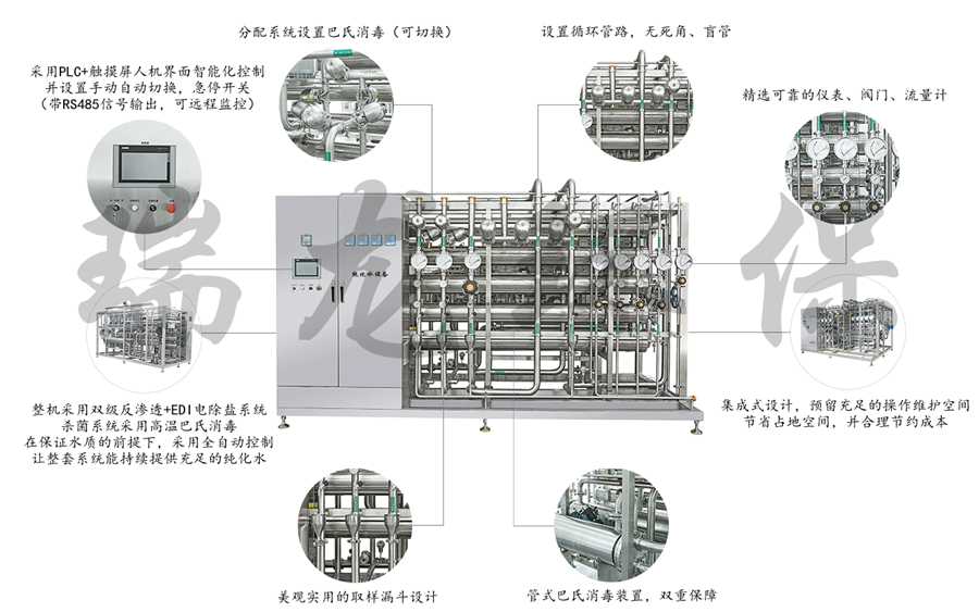 瑞龙纯化水设备，医药纯化水设备